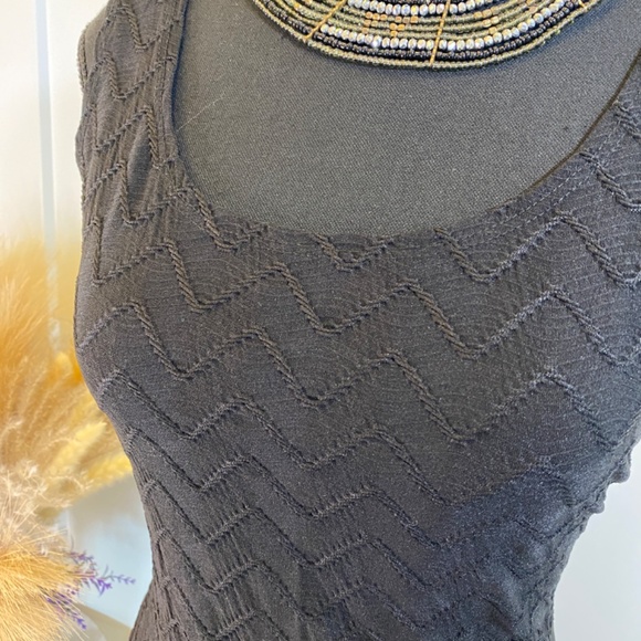 Sexy Mini Black Dress by Body Central (B1021) - Picture 2 of 9